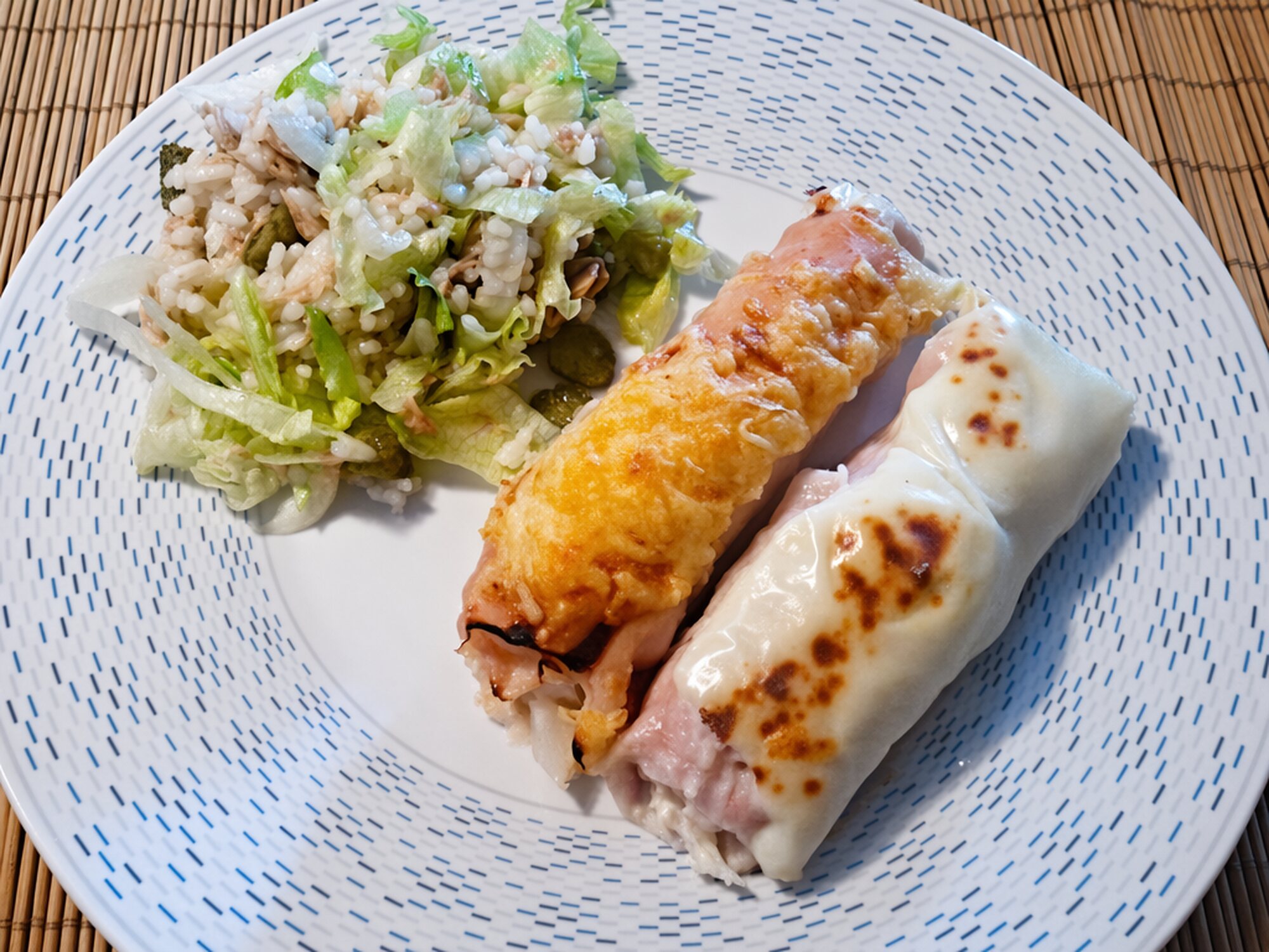 Gratinado de Rollitos de Pavo con Coliflor