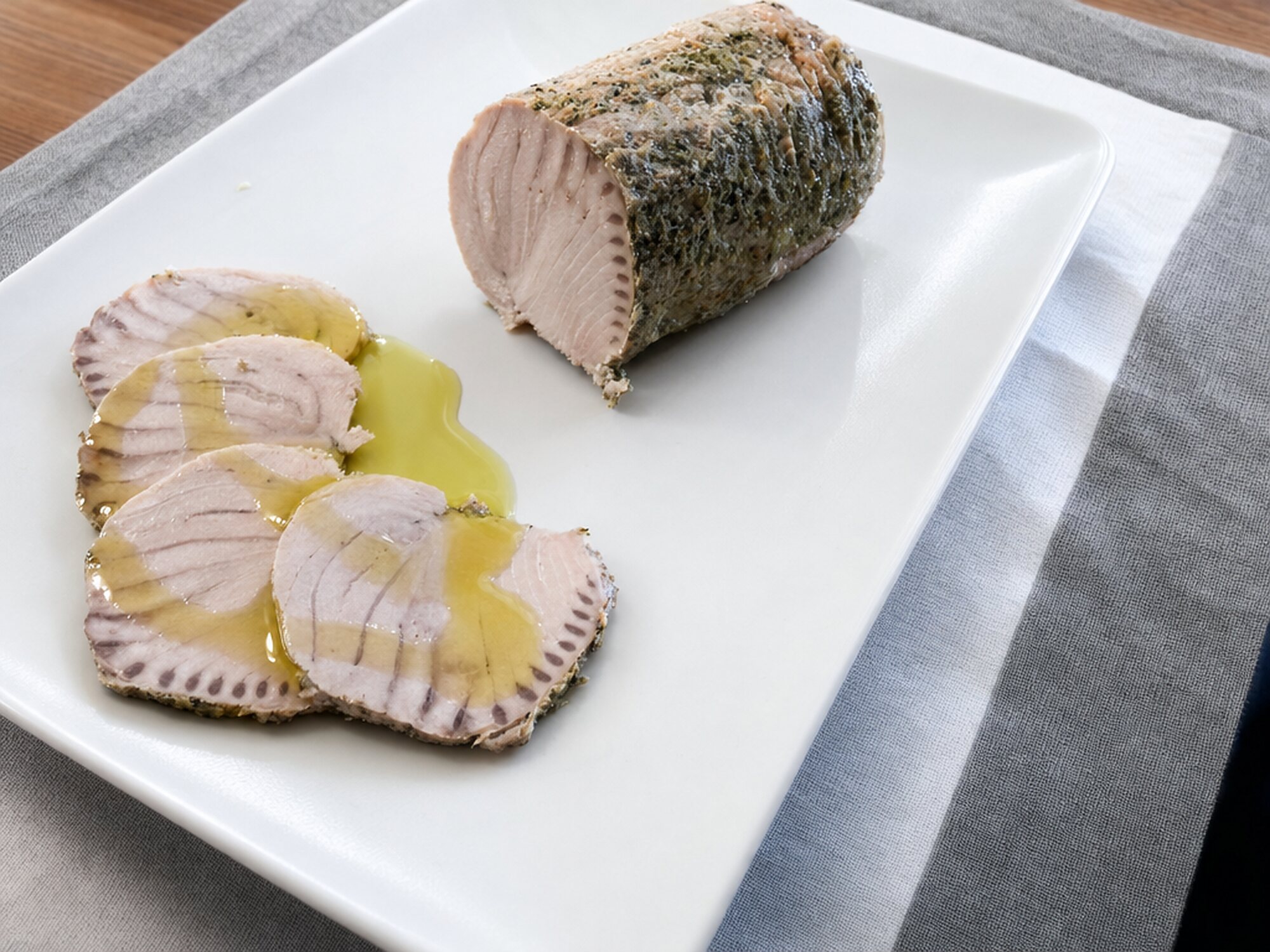 Solomillo de Atún a la Pimienta