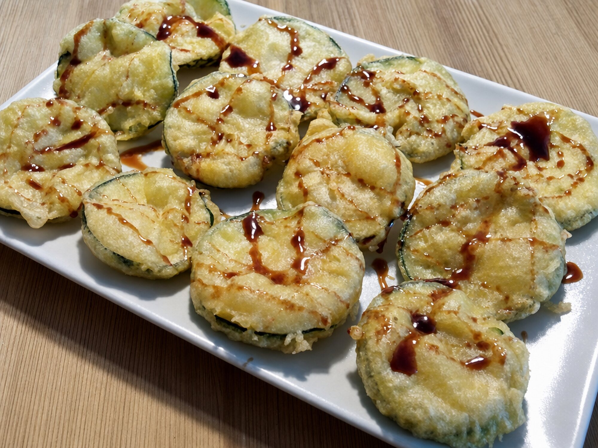 Tempura de Berenjenas con Miel de Caña